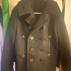 Buzz rickson x william Gibson black pea coat.